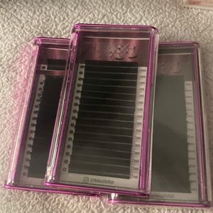 Easy fan lash extensions 12 mm and 14 mm pack of three .07D